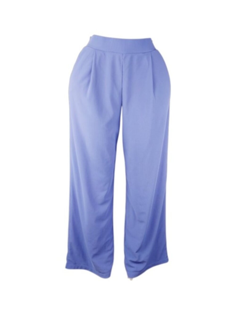 Halara Women's Iris Purple Elastic Waist Relax-Fit Classic Wide-Leg Pants Size M